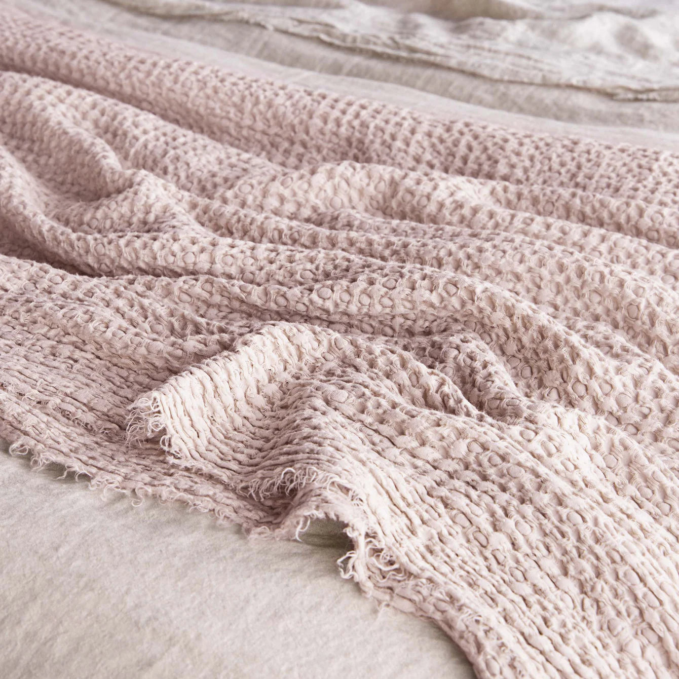 Linen Blanket | Earthy Pink | Hale Mercantile Co.