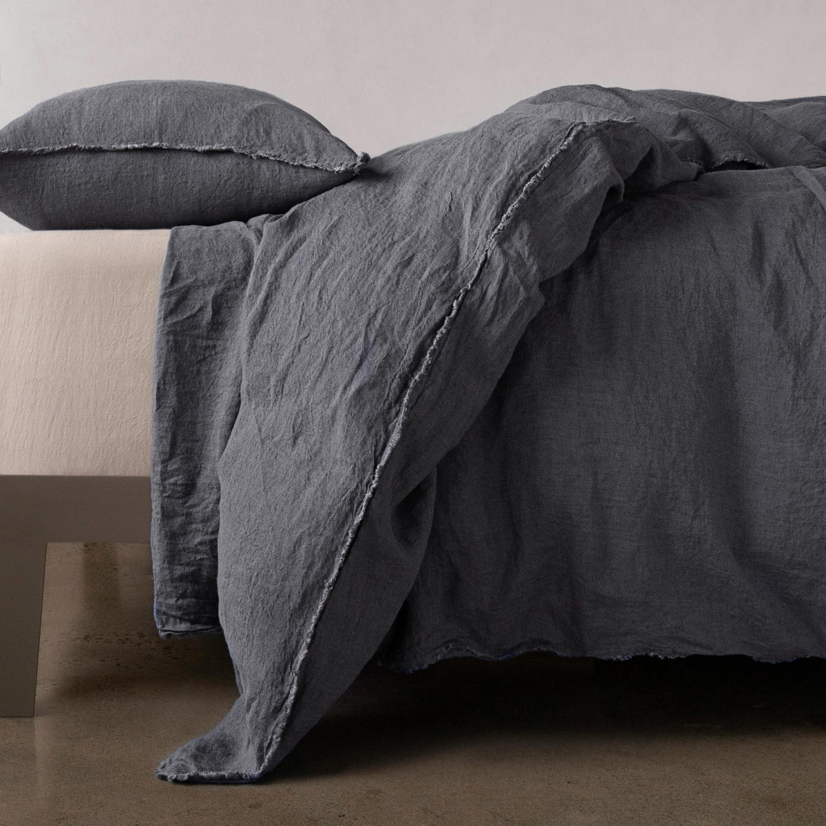 Flocca Linen Duvet Cover - Tempest - Cal King