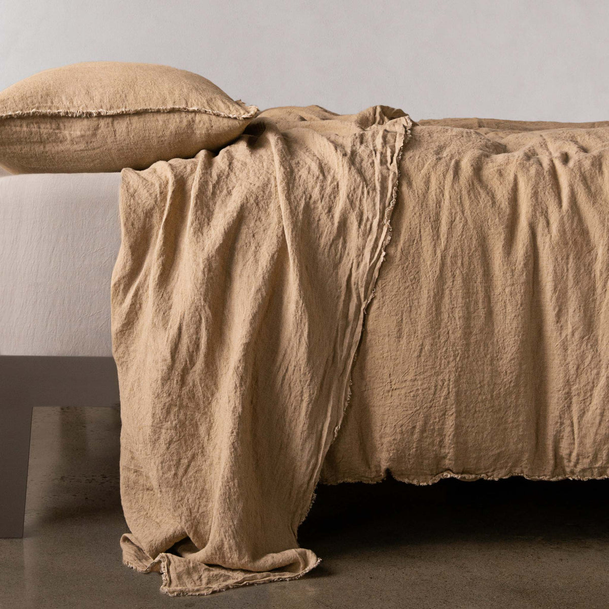 Flocca Linen Flat Sheet - Carmel - Cal King