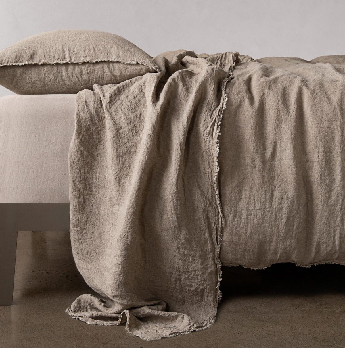 Flocca Linen Flat Sheet - Cep - Cal King