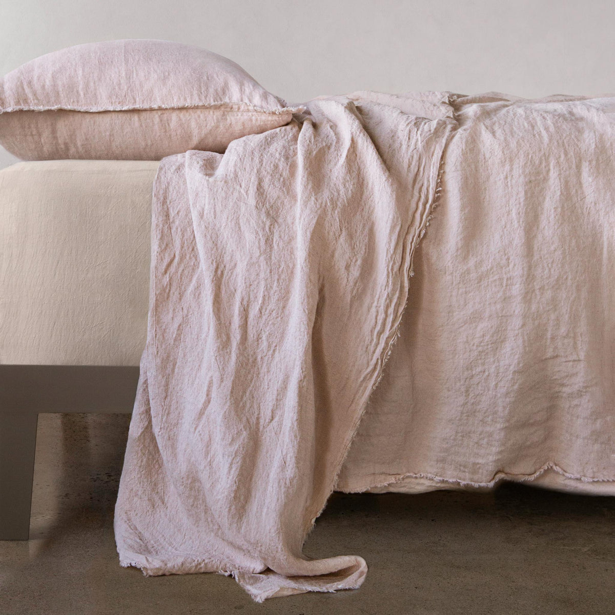 Flocca Linen Flat Sheet - Floss - Cal King
