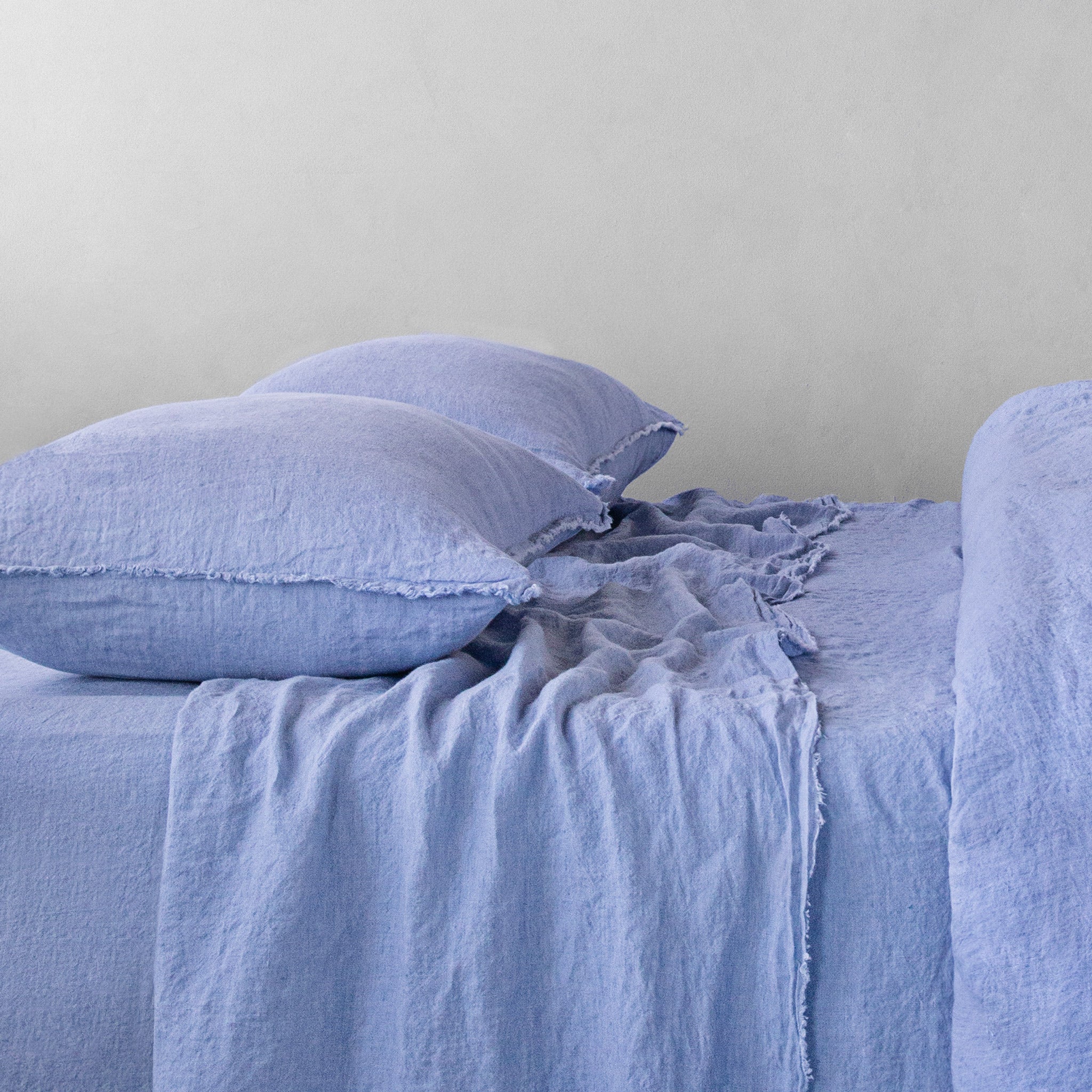 Flocca Linen Pillowcase | Coastal Blue | Hale Mercantile Co.