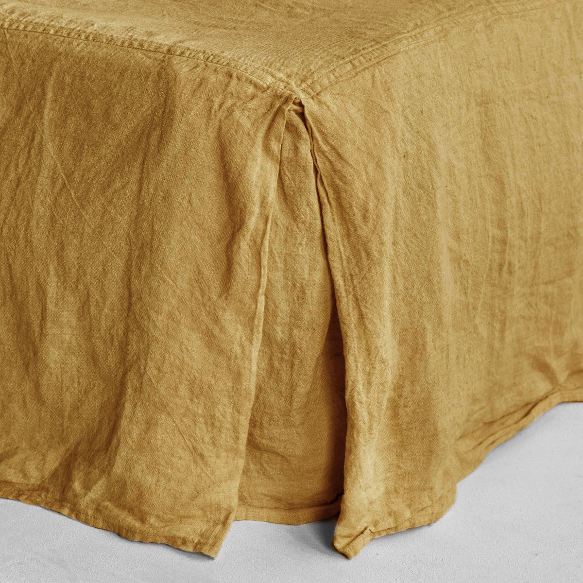 Basix Linen Bed Skirt - Maiz - Cal King