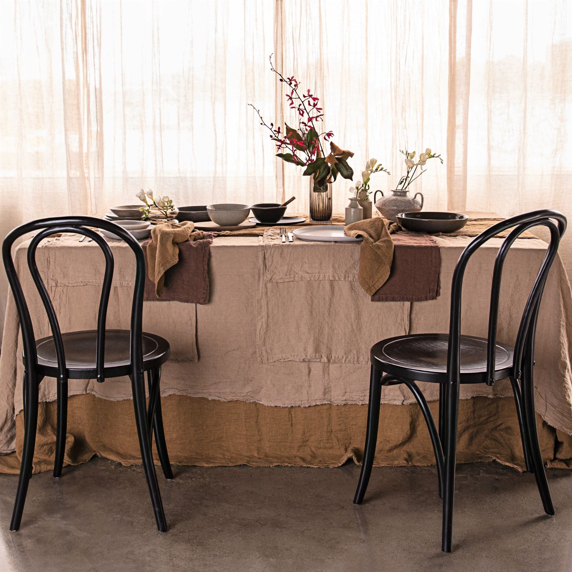 Linen Tablecloth | Caramel Tone  | Hale Mercantile Co.