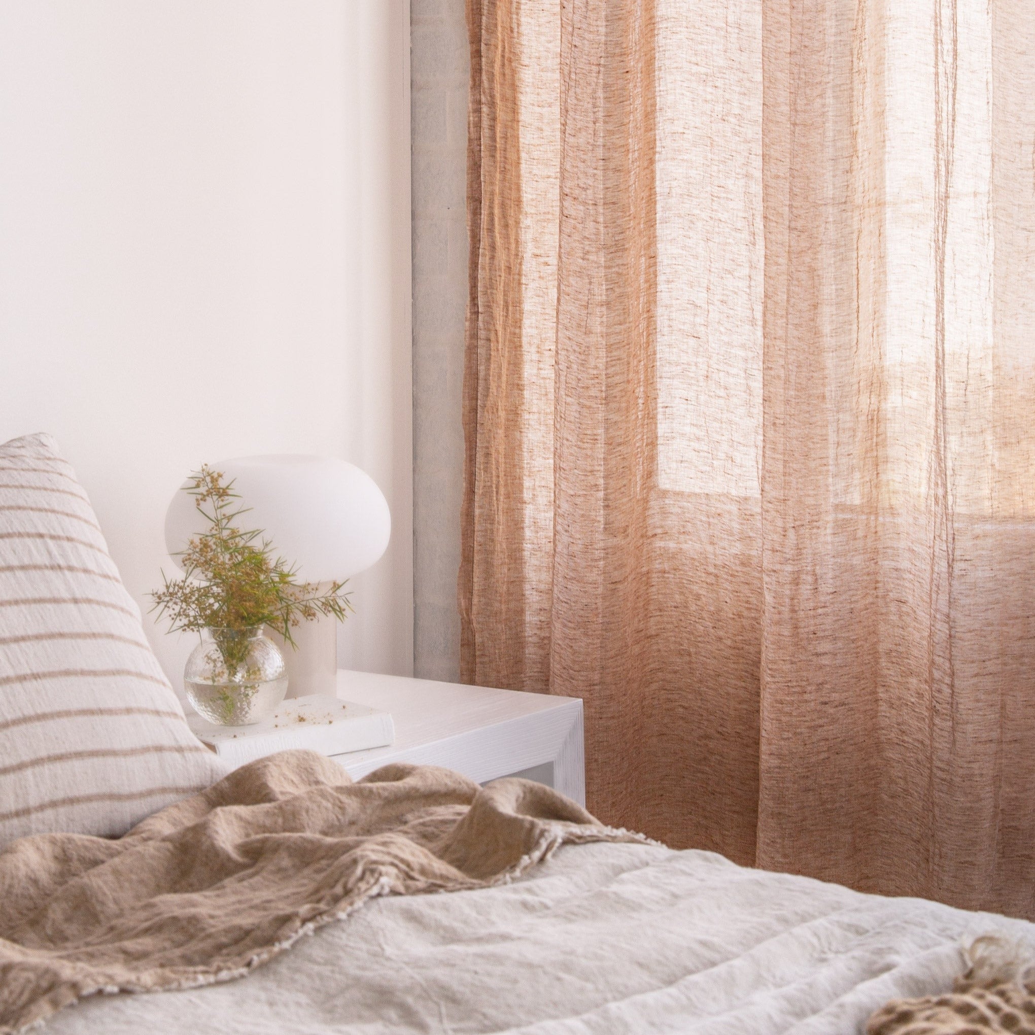 Linen Curtains | Rust Tone Sheer Curtains | Hale Mercantile Co.