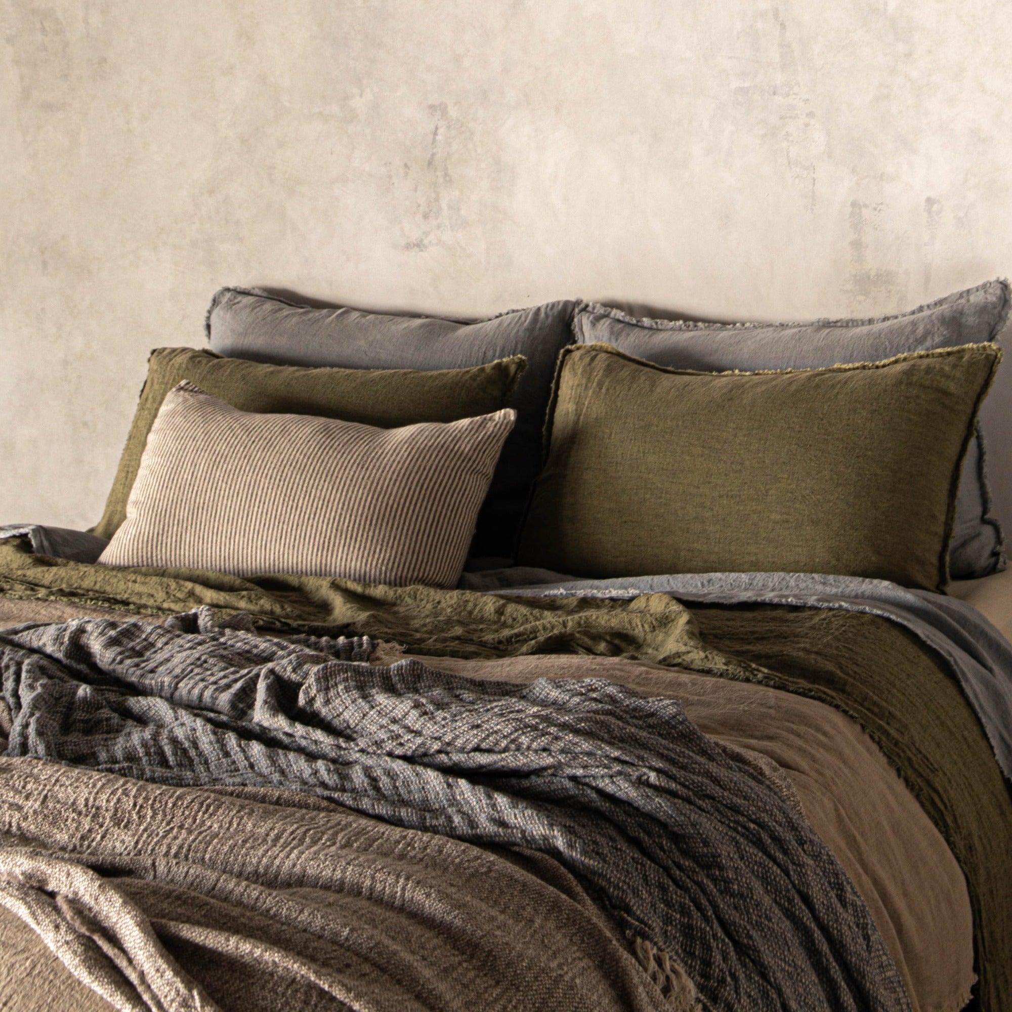 Stripe Linen Pillow | Natural Stripe | Hale Mercantile Co.