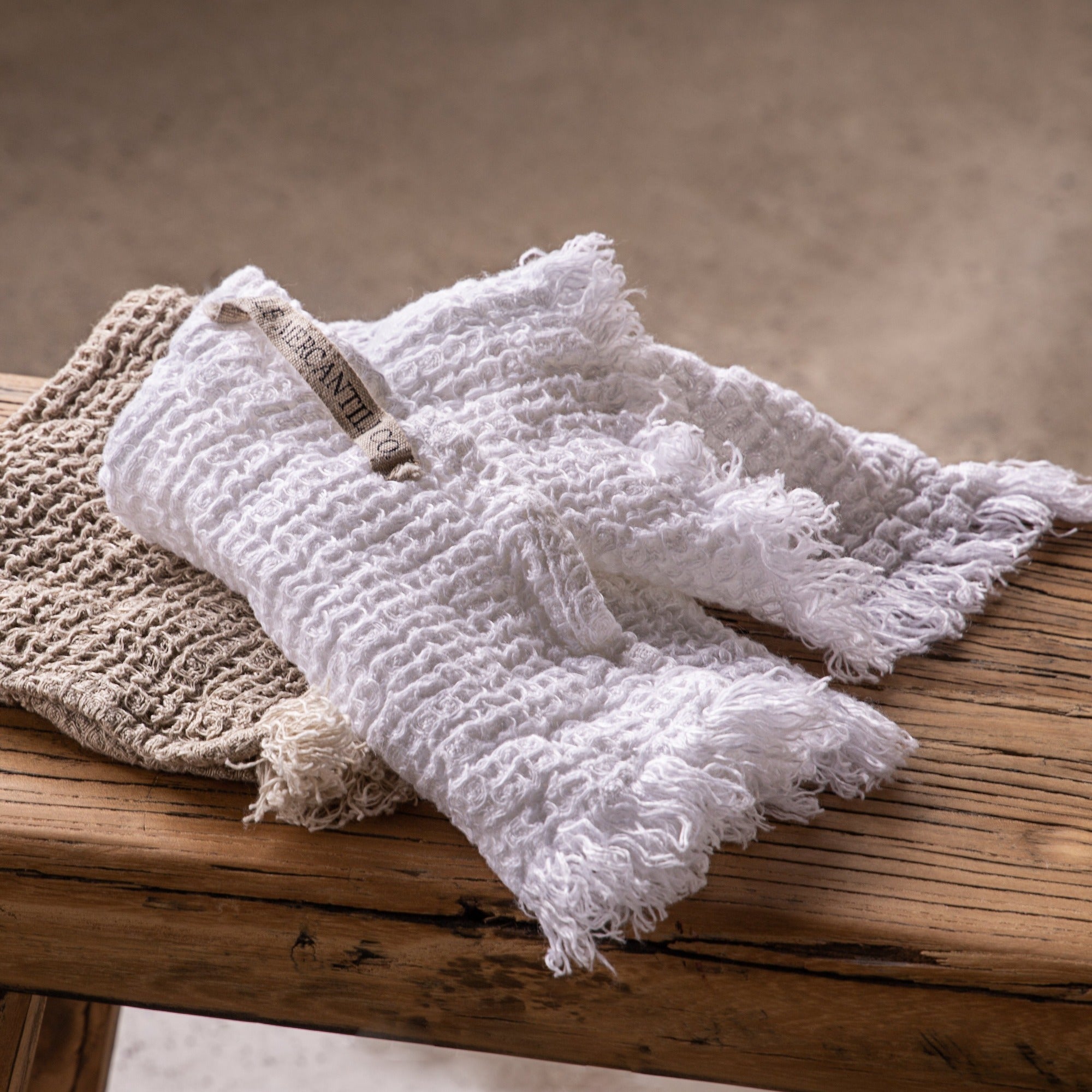 Linen Face Towel | Antique White | Hale Mercantile Co.