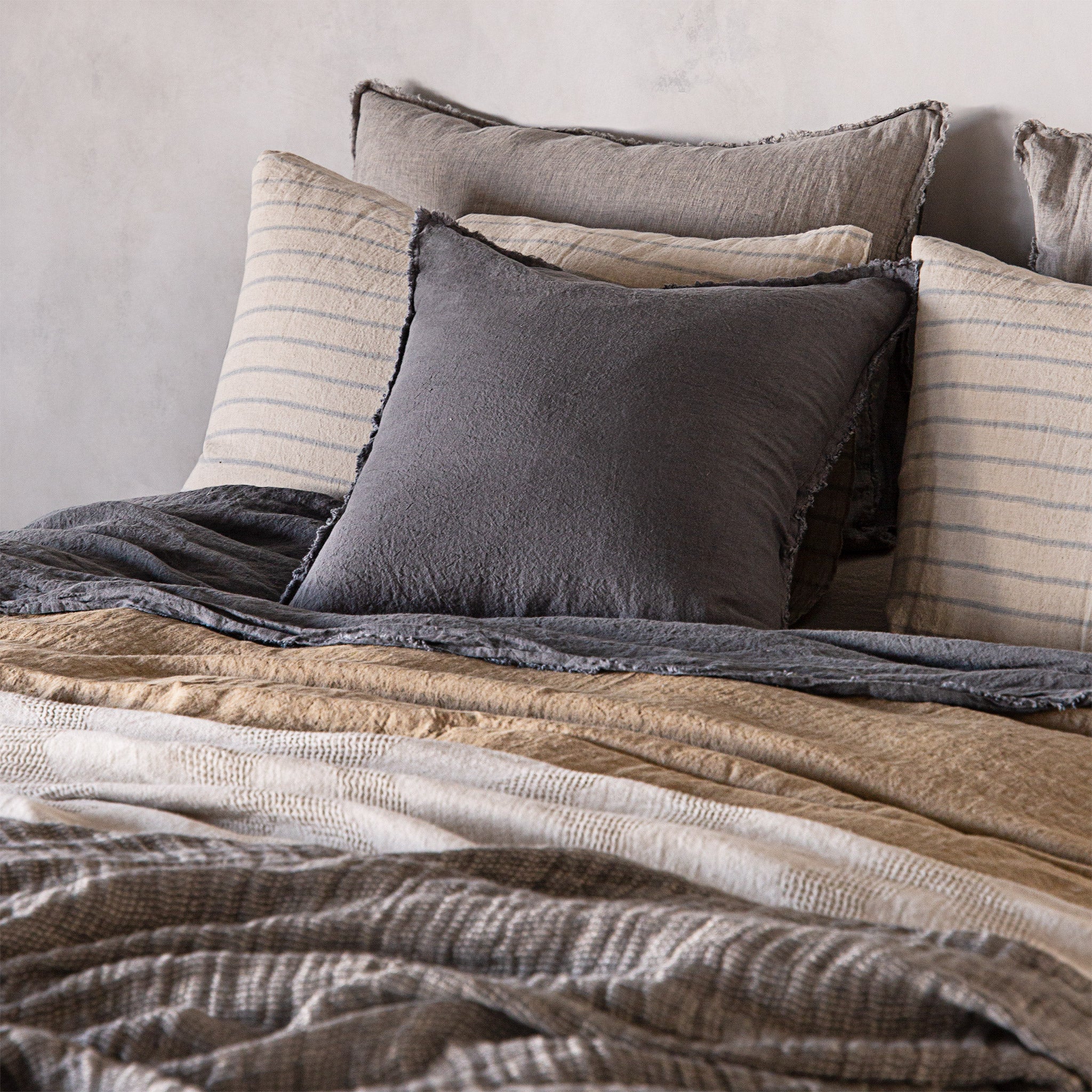 Stripe Linen Pillowcase | Blue Stripe | Hale Mercantile Co.