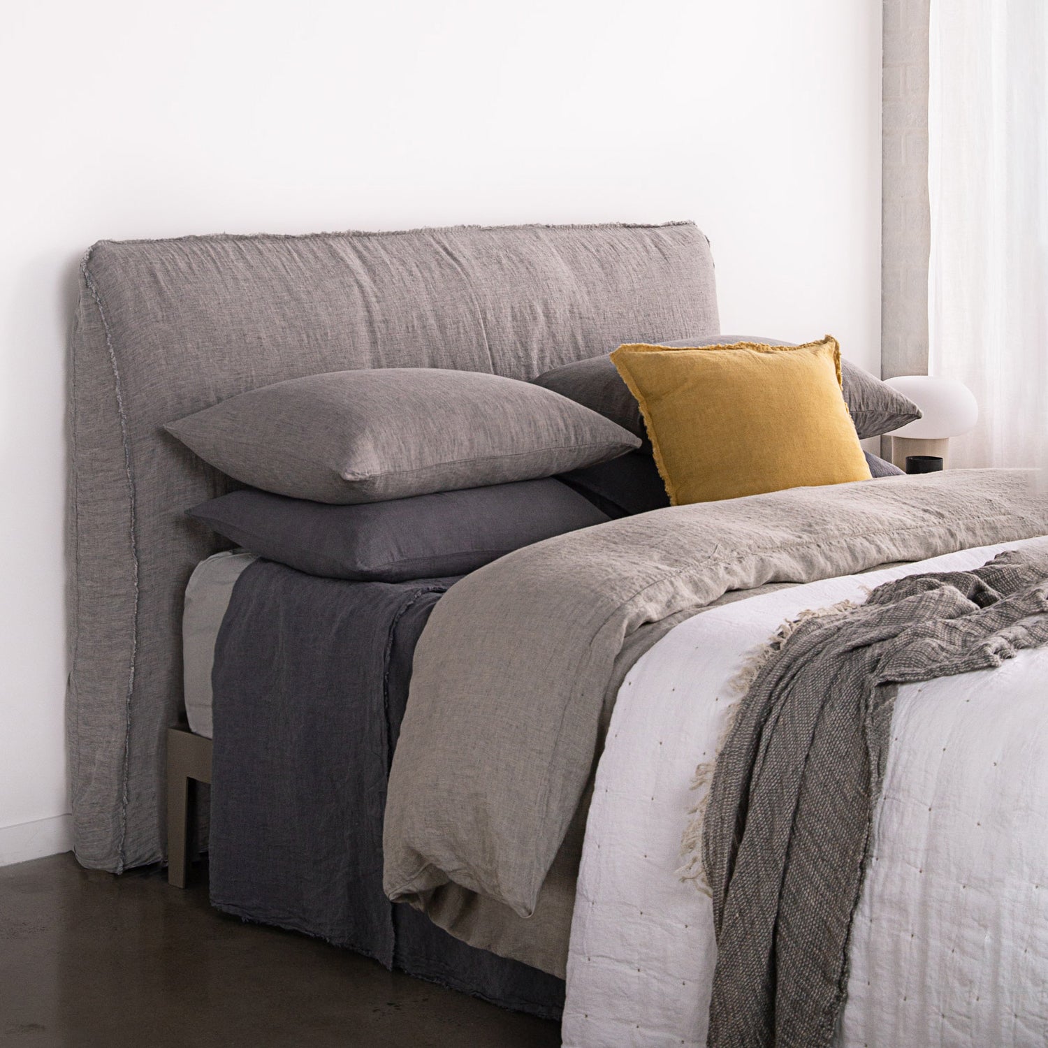 Basix Linen Pillowcase | Charcoal Grey | Hale Mercantile Co.