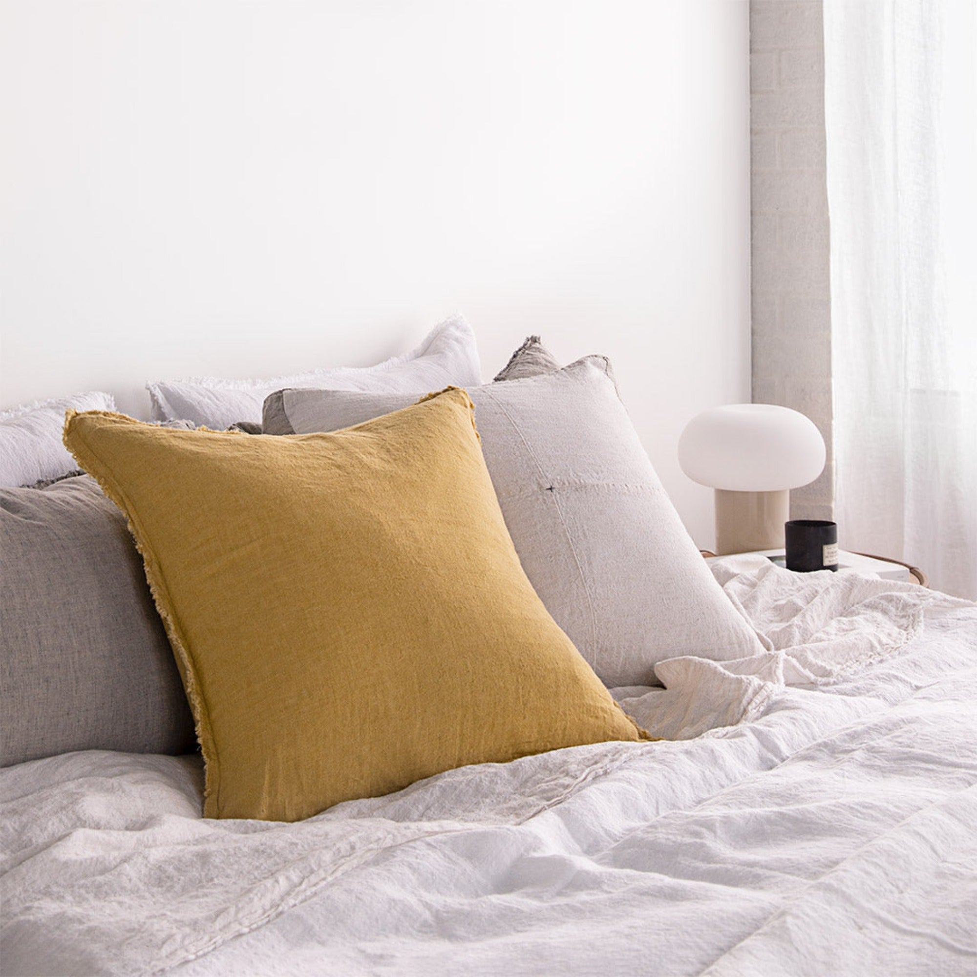 Linen Pillow Cover | Muted Gold | Hale Mercantile Co.