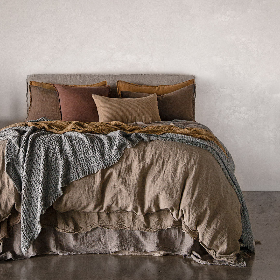 Stripe Linen Pillow | Charcoal Stripe | Hale Mercantile Co.