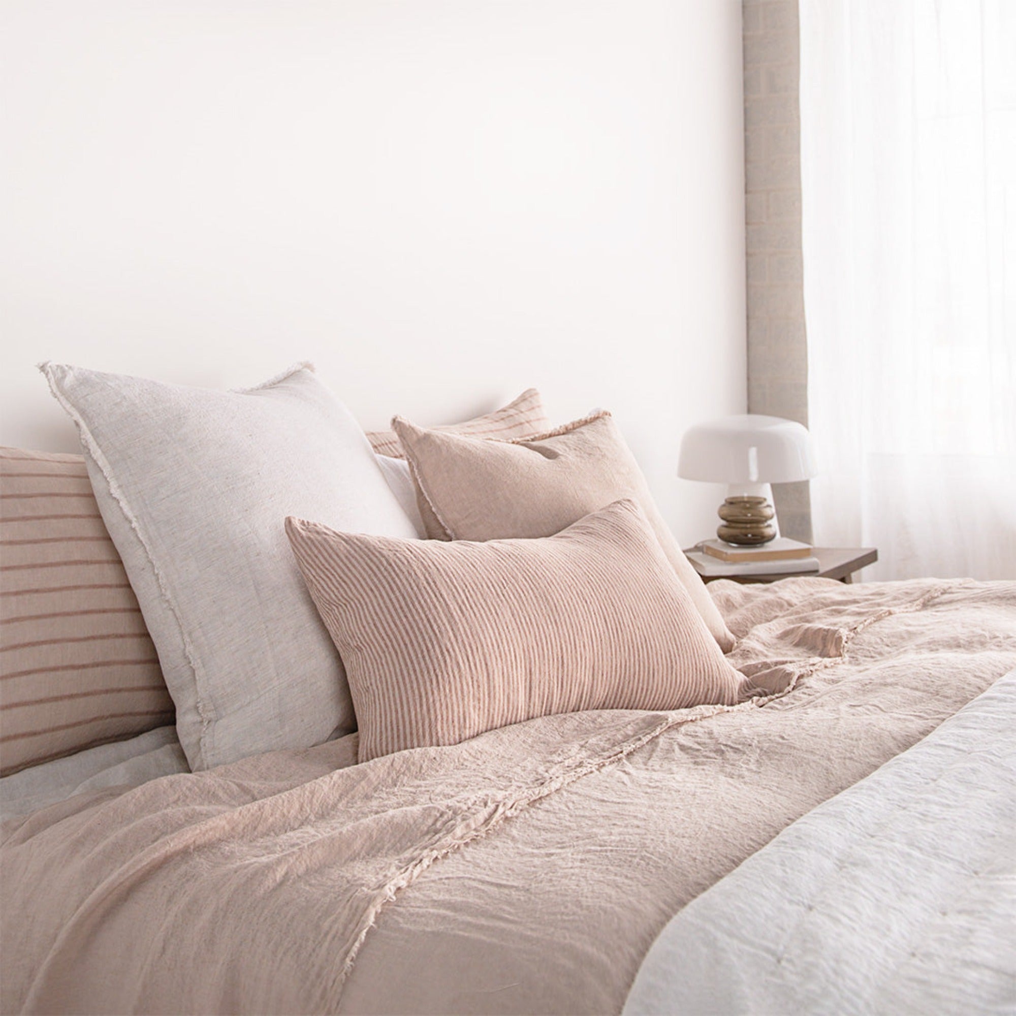 Stripe Linen Pillow | Pink Stripe | Hale Mercantile Co.