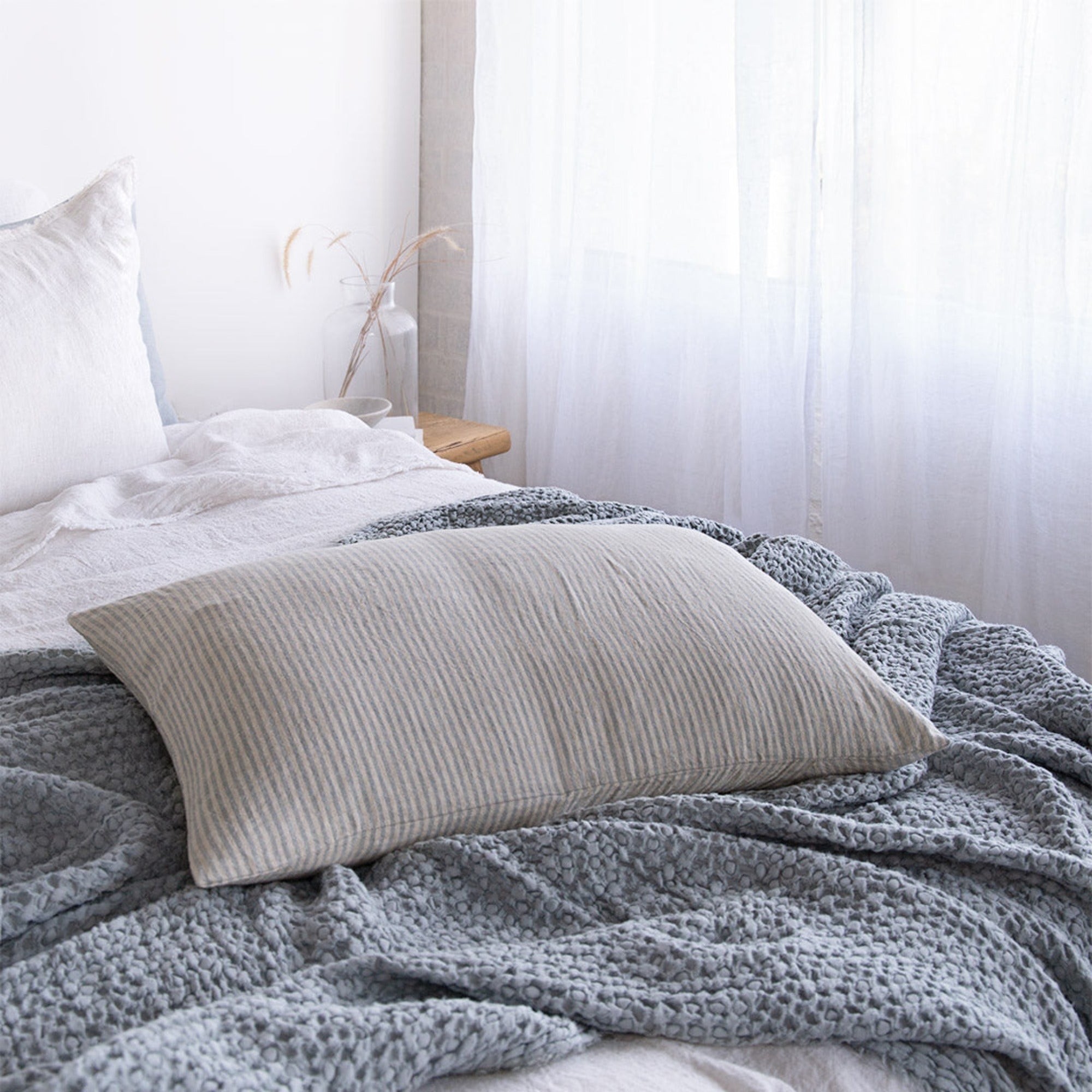 Stripe Linen Pillow | Blue Stripe | Hale Mercantile Co.