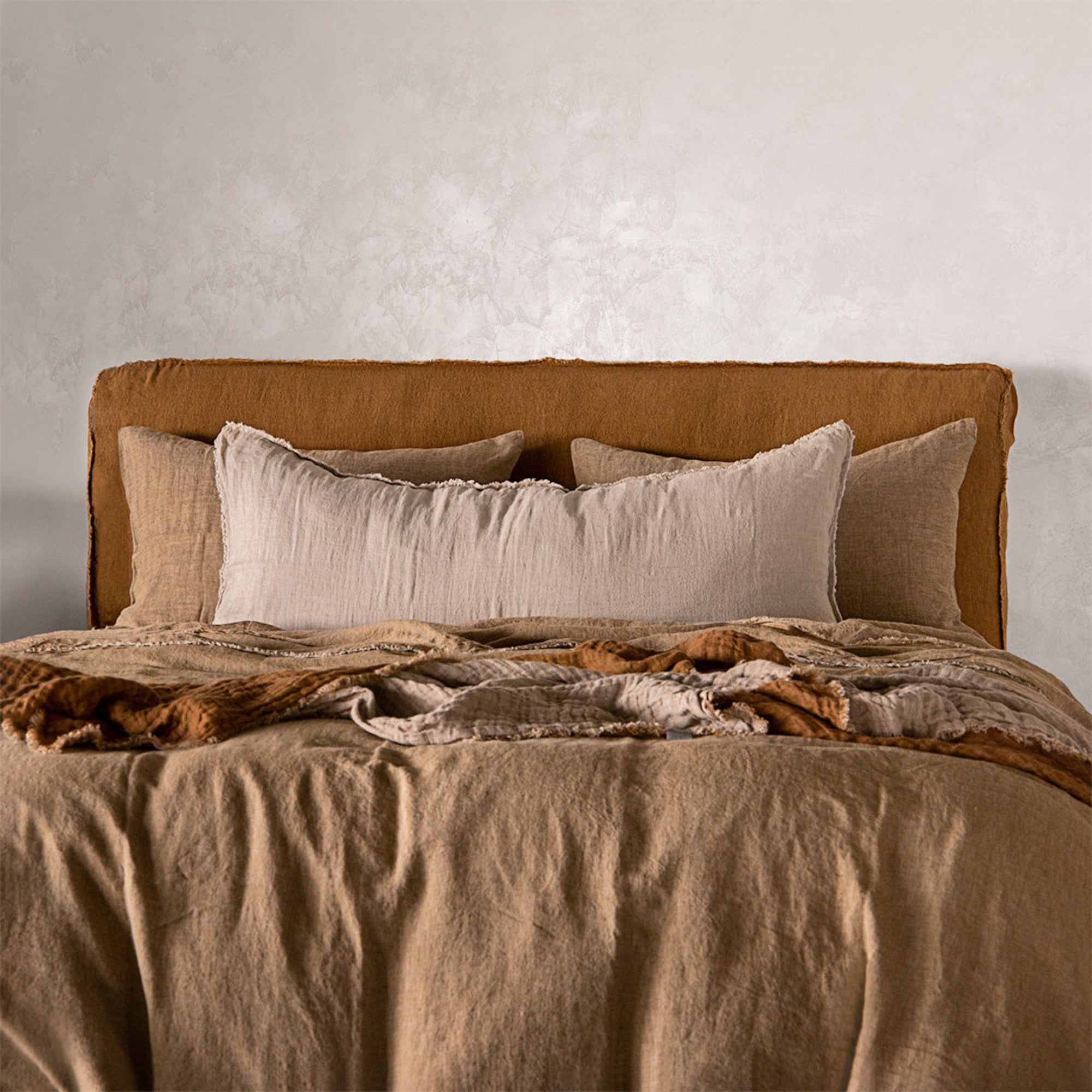 Basix Linen Pillowcase | Rich Toffee | Hale Mercantile Co.