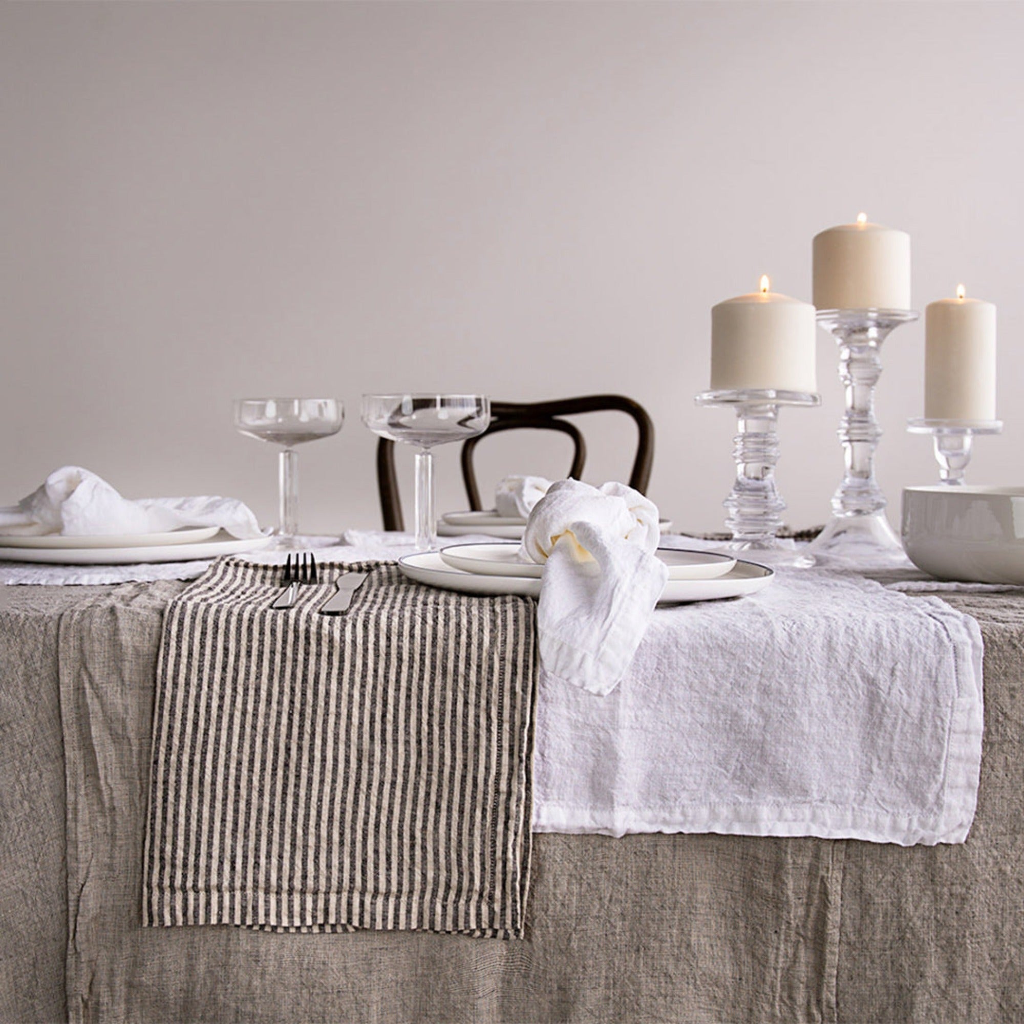 Linen Tablecloth | Sandy Grey  | Hale Mercantile Co.
