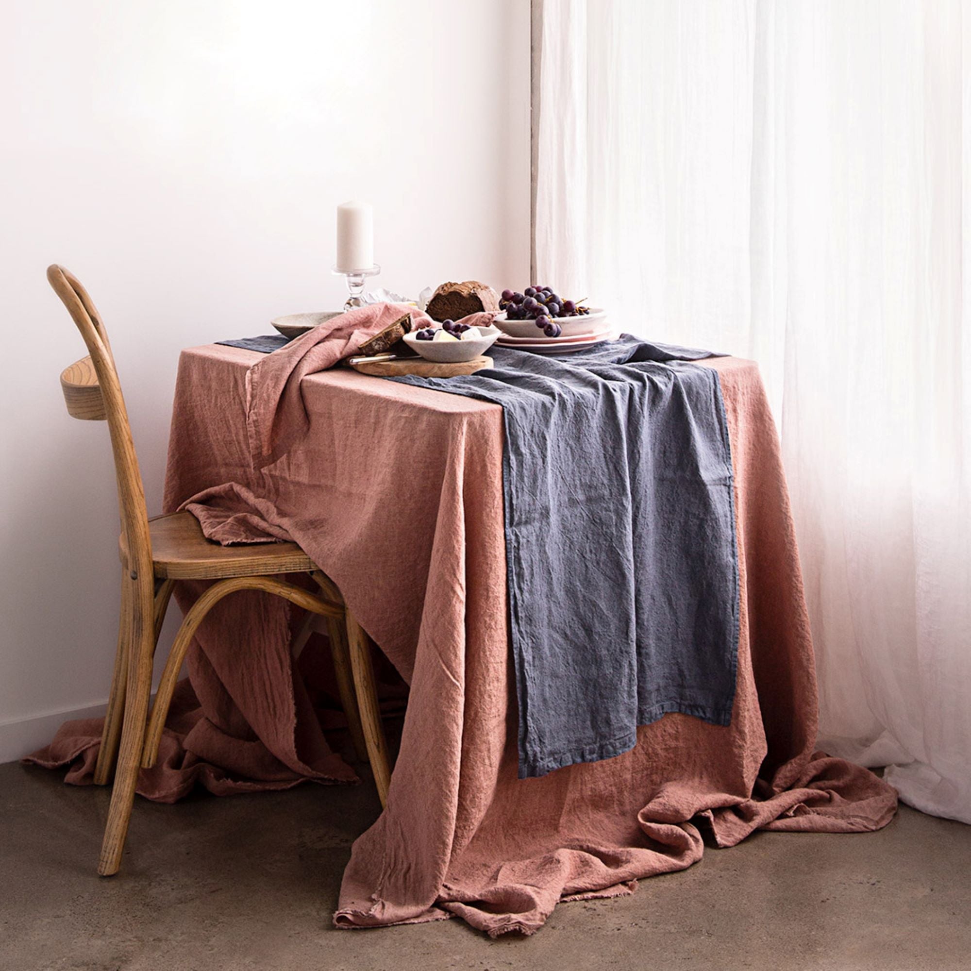 Linen Tablecloth | Clay Pink  | Hale Mercantile Co.