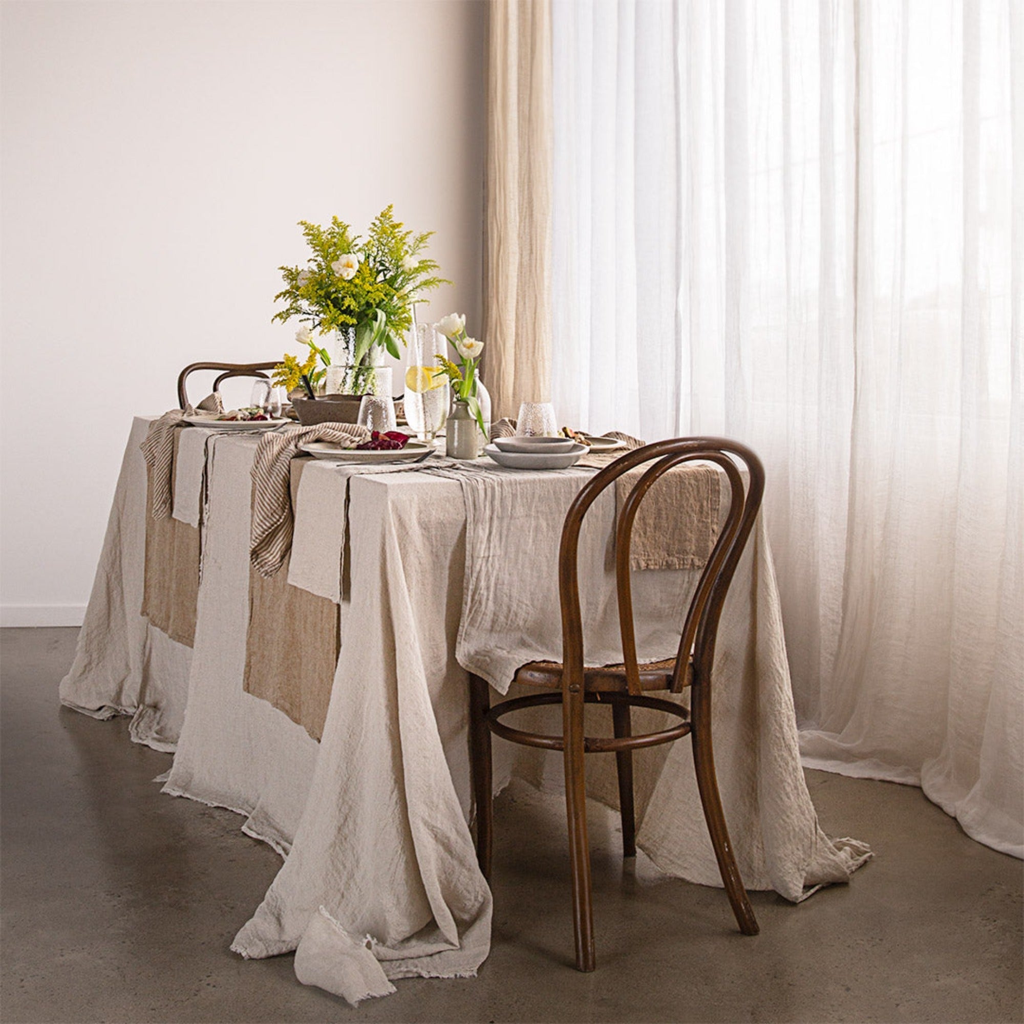 Linen Tablecloth | Sandy Color  | Hale Mercantile Co.