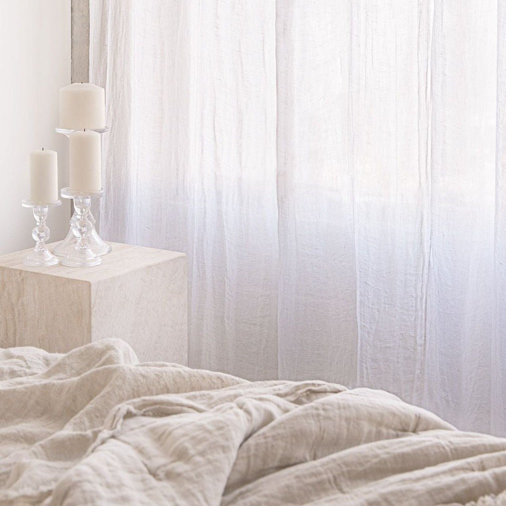 Linen Curtains | Antique White Sheer  | Hale Mercantile Co.