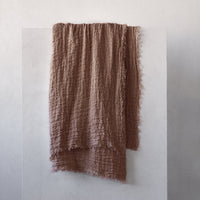 Crush Linen Blanket - Quill