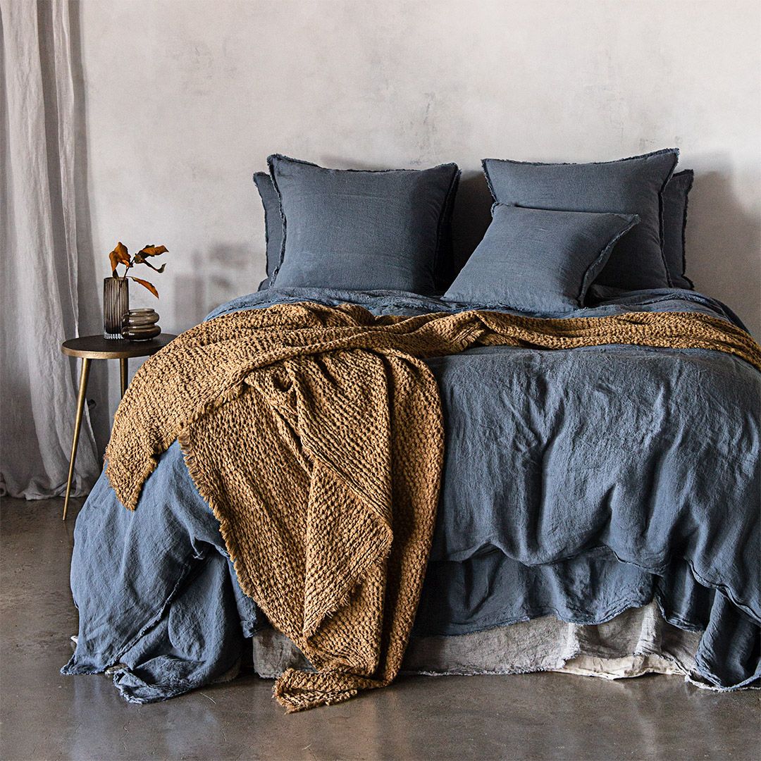 Linen Pillow Cover | Deep Sea Blue | Hale Mercantile Co.