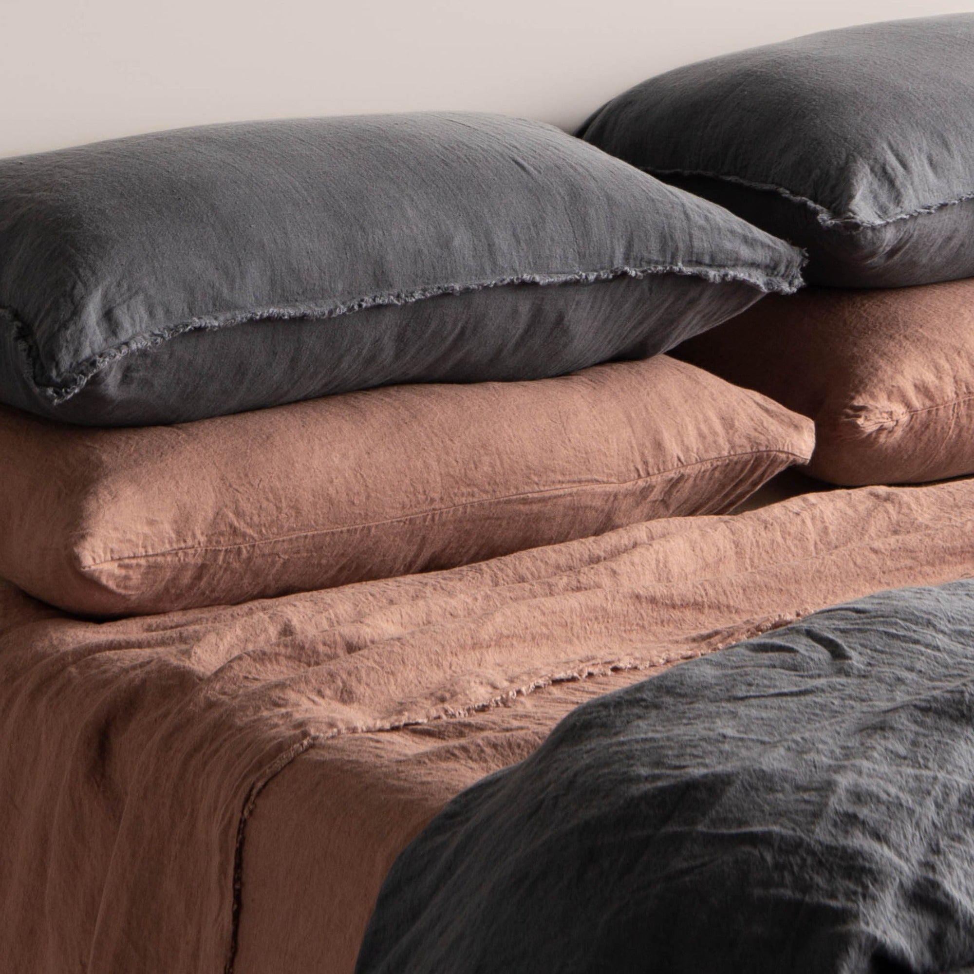 Basix Linen Pillowcase | Clay Pink  | Hale Mercantile Co.