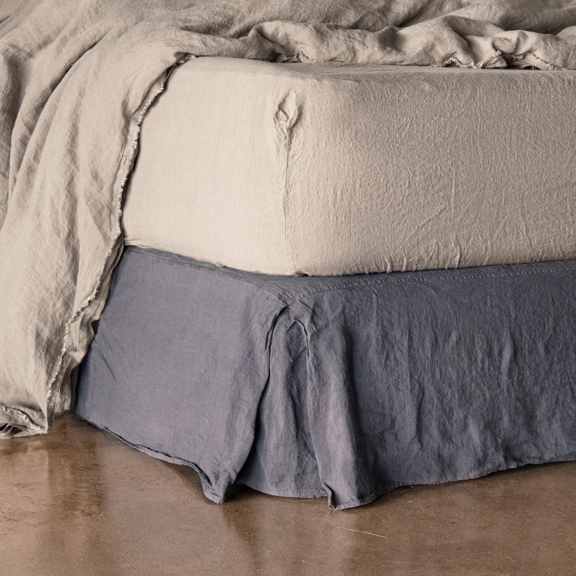 Linen Fitted Sheet | Classic Taupe | Hale Mercantile Co.