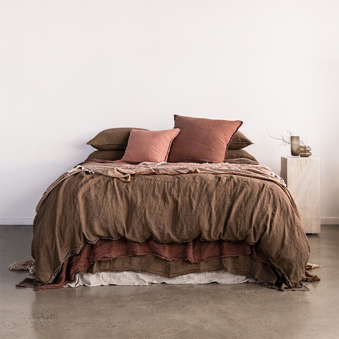 Linen Euro Sham | Muted Mulberry | Hale Mercantile Co.