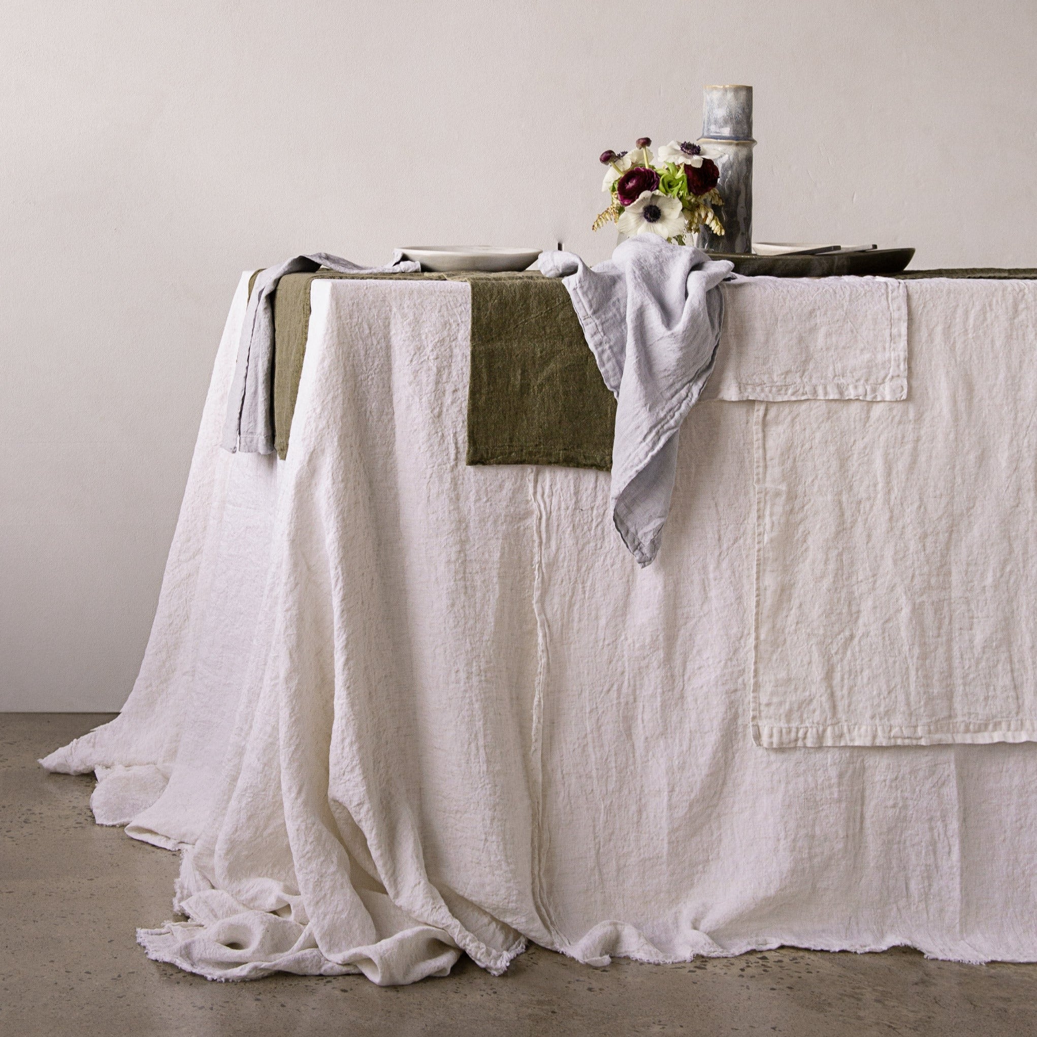 Linen Tablecloth | Pale Stone  | Hale Mercantile Co.