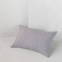 Basix Stripe Linen Pillow - Tempest/Fog