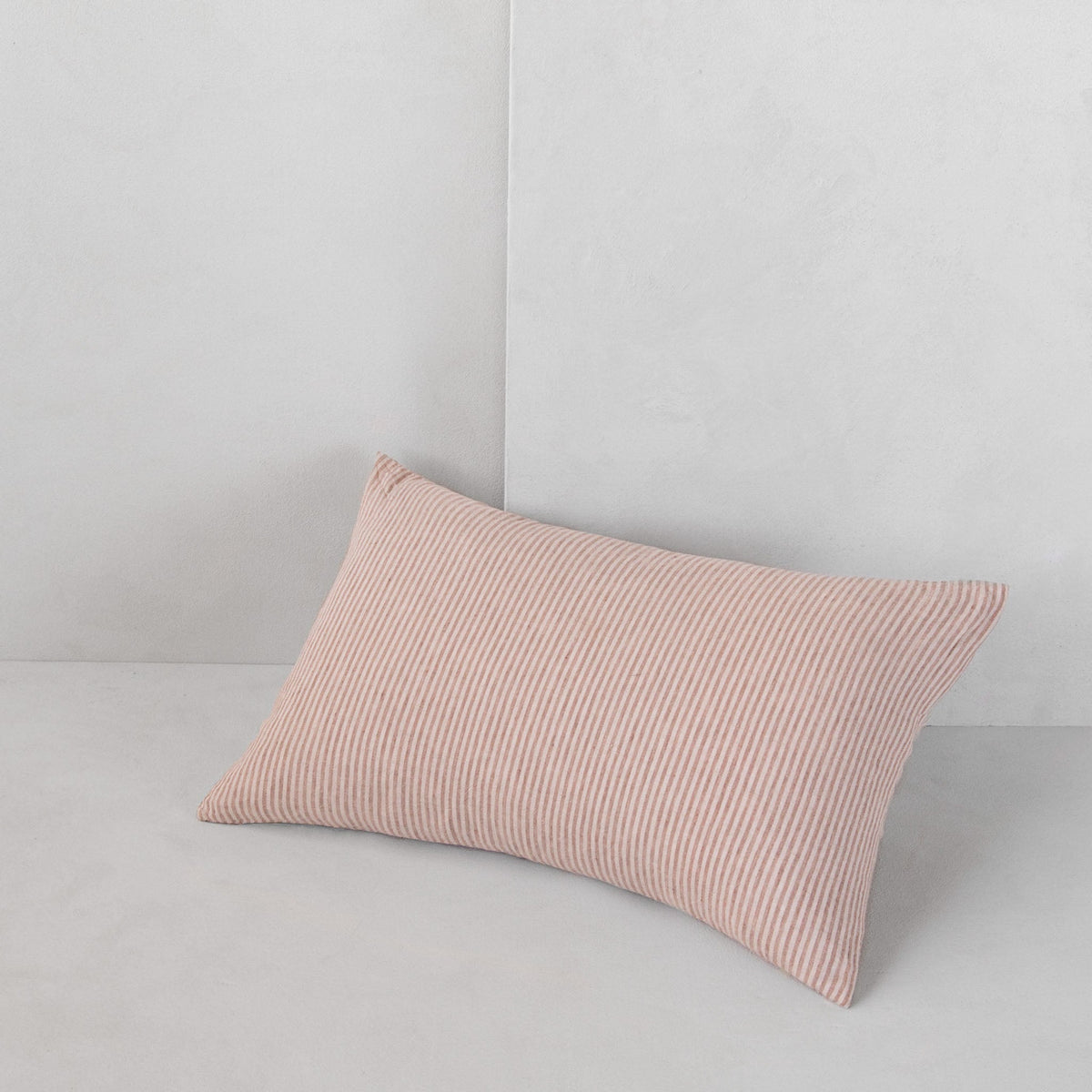 Basix Stripe Linen Pillow - Rosa/Floss