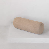 Basix Linen Bolster Pillow - Brun/Sable