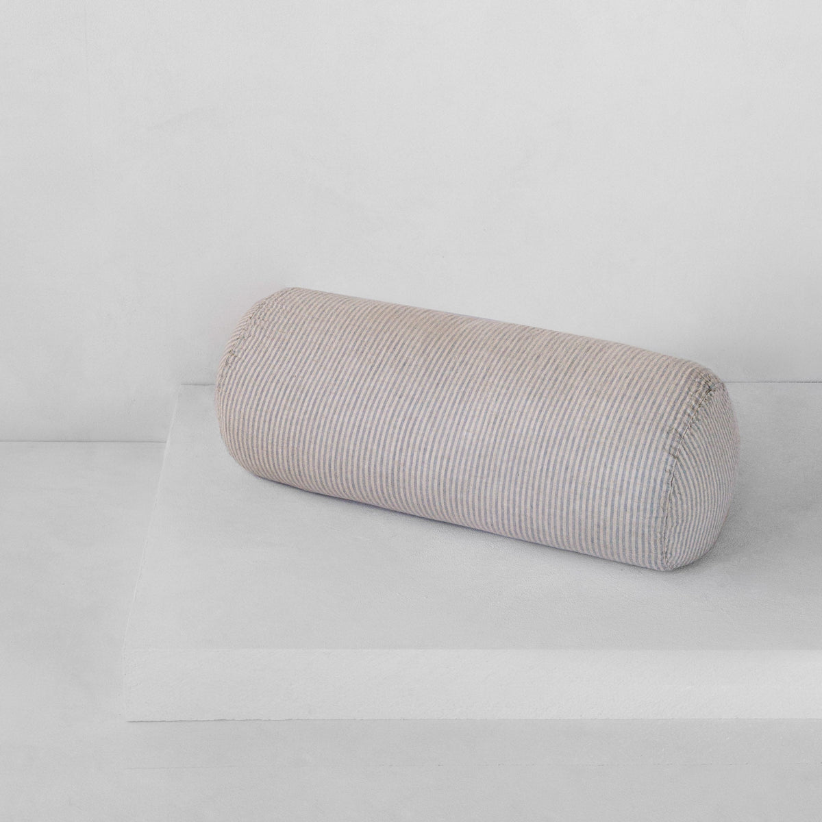 Basix Linen Bolster Pillow - Roy/Sable
