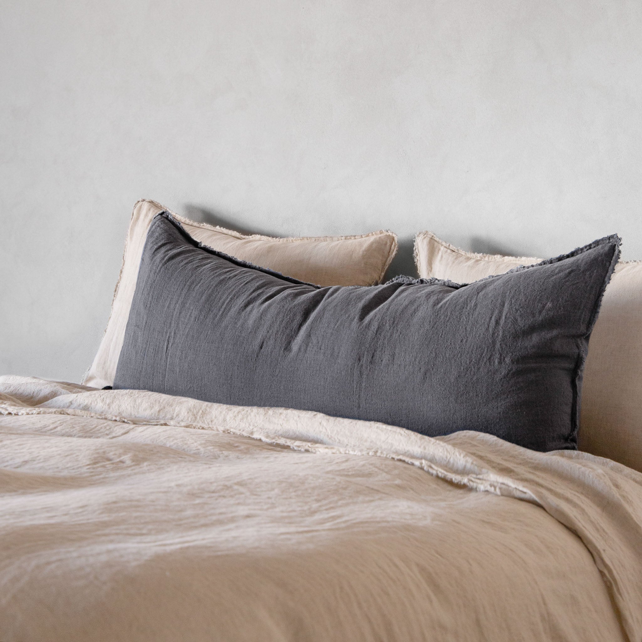 Long Body Pillow | Charcoal Grey | Hale Mercantile Co.