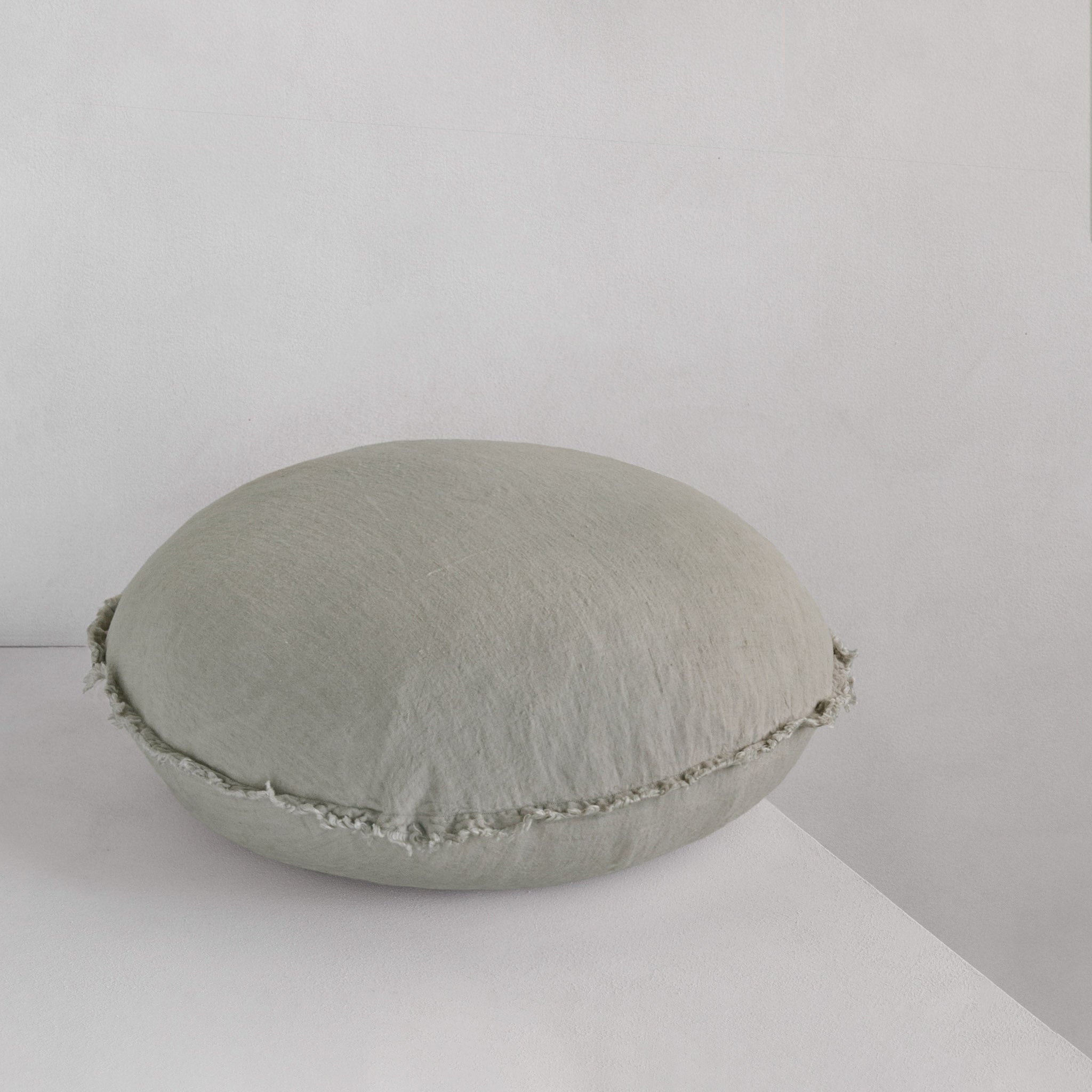 Round Linen Pillow | Silvery Sage | Hale Mercantile Co.