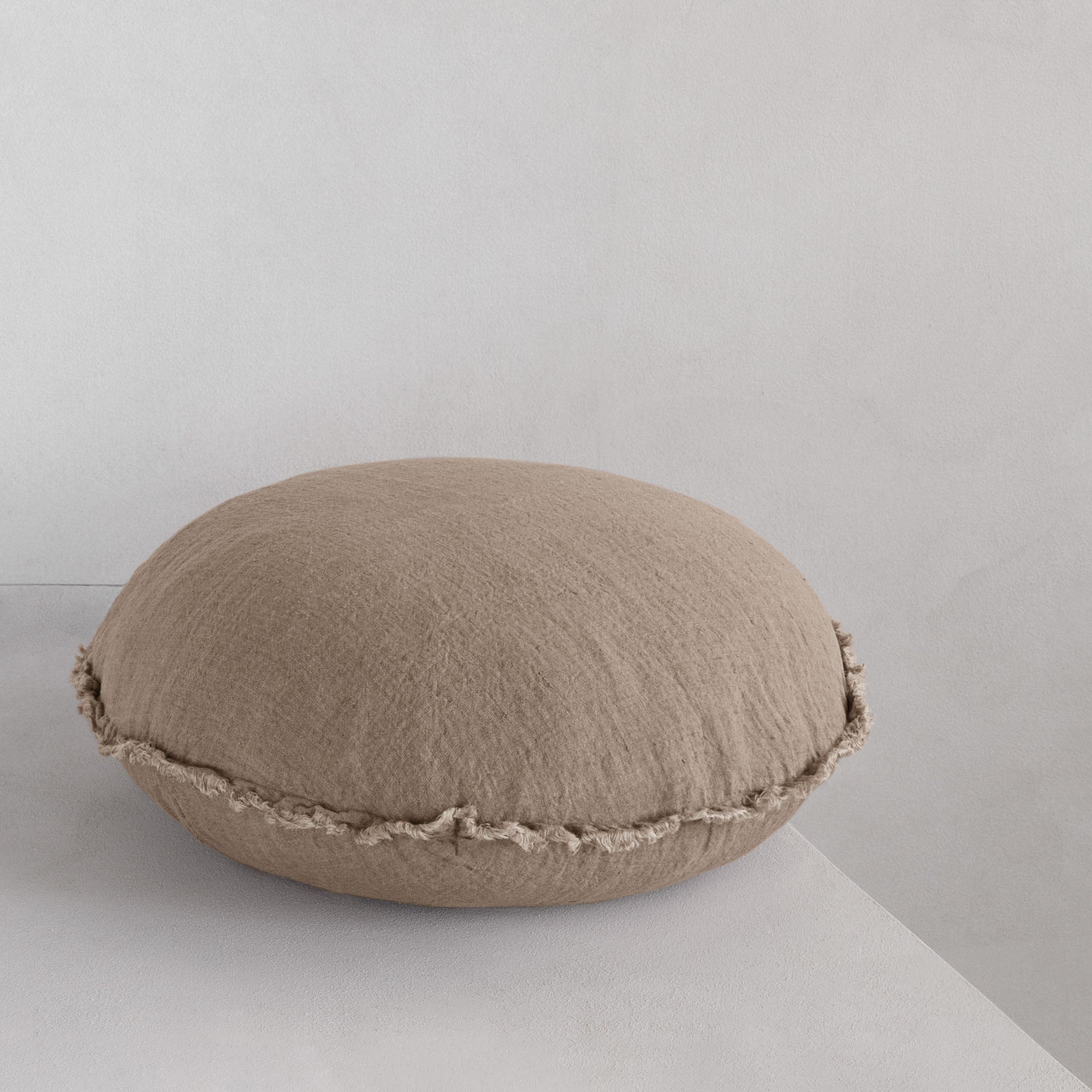 Round Linen Pillow | Classic Taupe | Hale Mercantile Co.