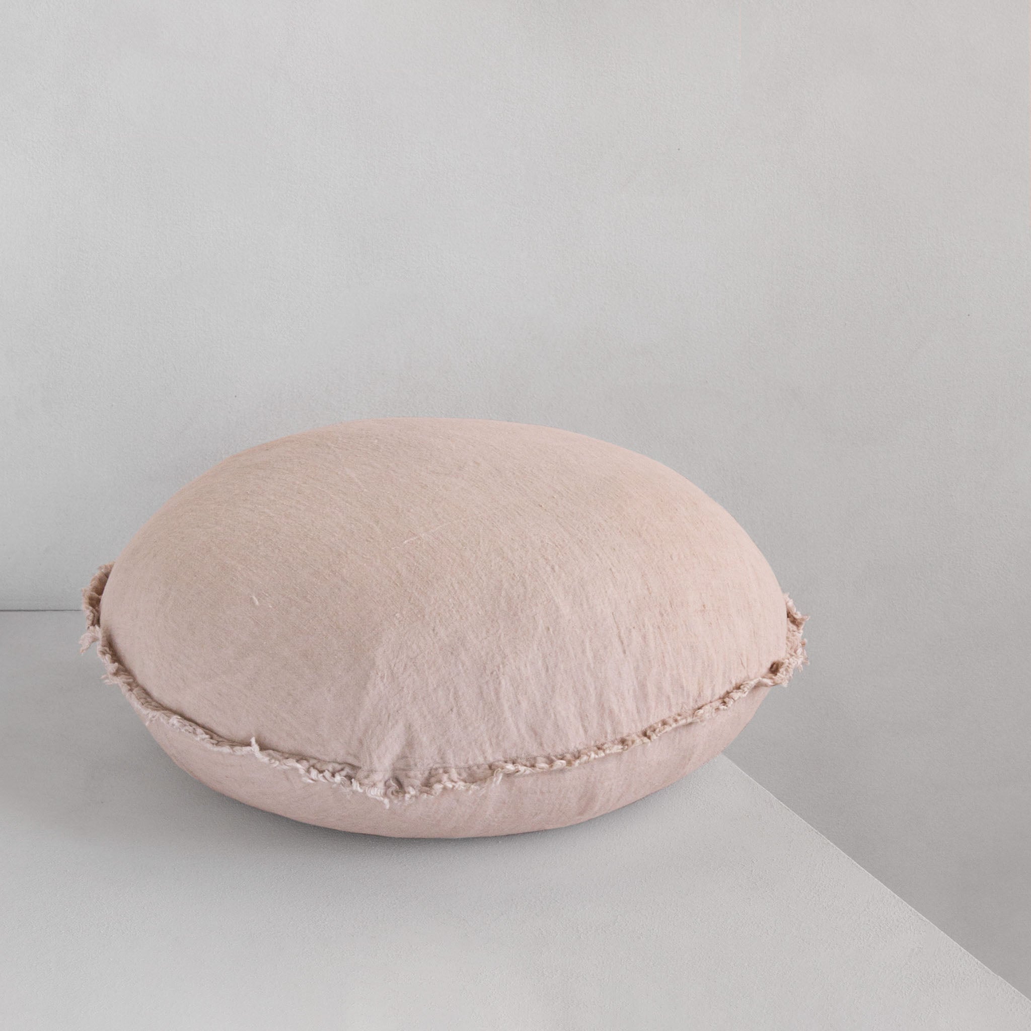 Round Linen Pillow | Earthy Pink | Hale Mercantile Co.