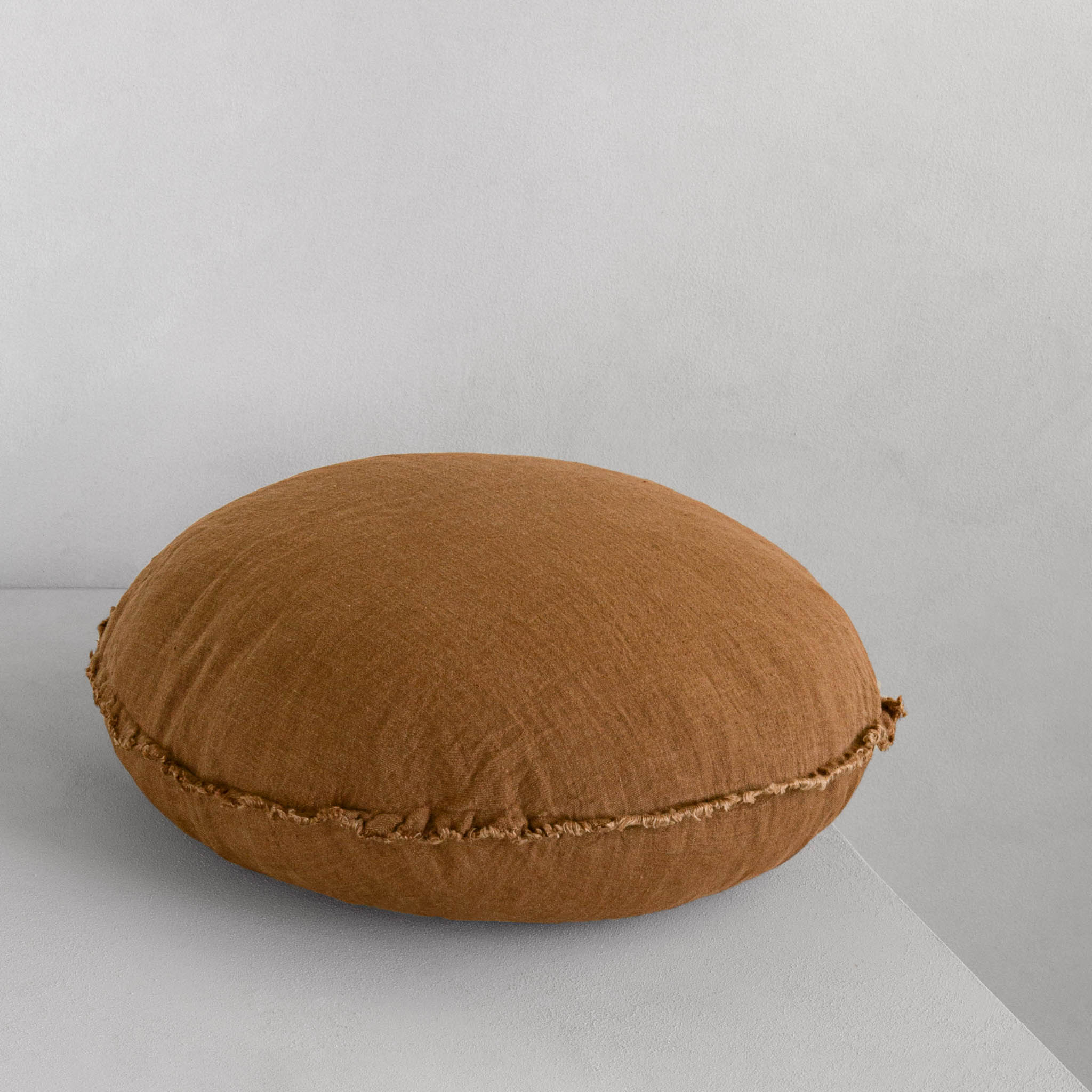 Round Linen Pillow | Rust Tone | Hale Mercantile Co.