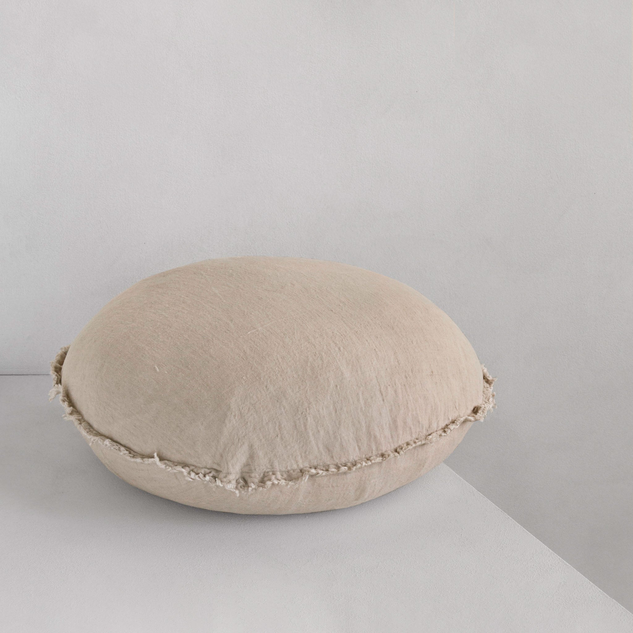 Round Linen Pillow | Sandy Color | Hale Mercantile Co.