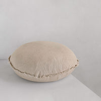 Flocca Macaron Linen Pillow - Sable