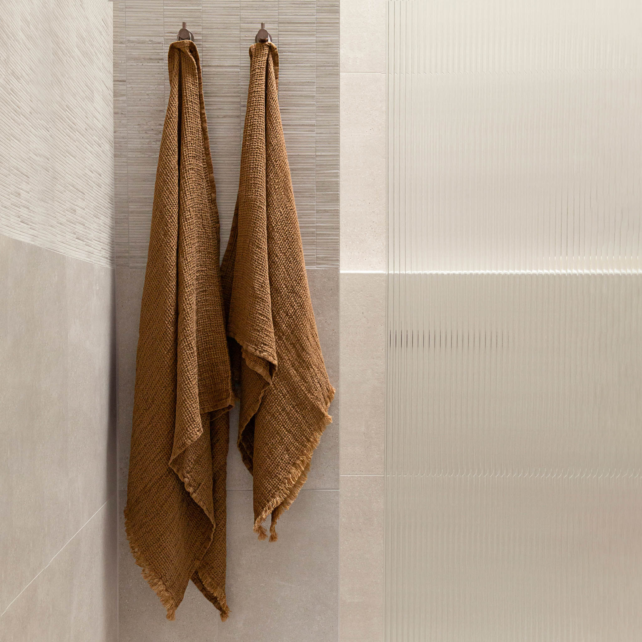 Luxury Linen Bath Towel | Rust Tone | Hale Mercantile Co.