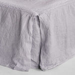 Basix Linen Bed Skirt - Fog