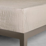 Basix Linen Fitted Sheet - Sable