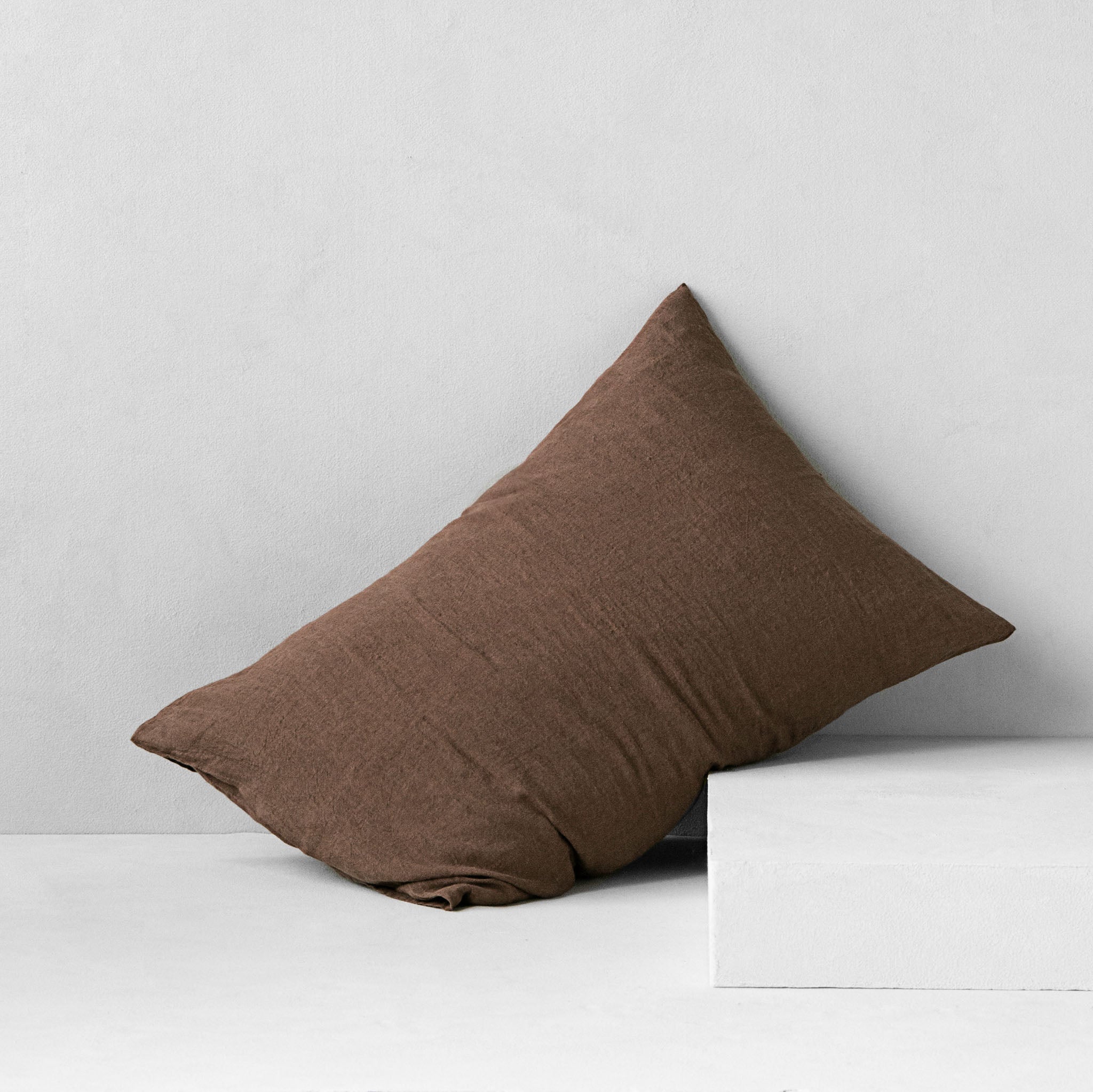 Basix Linen Pillowcase | Chocolate Brown  | Hale Mercantile Co.