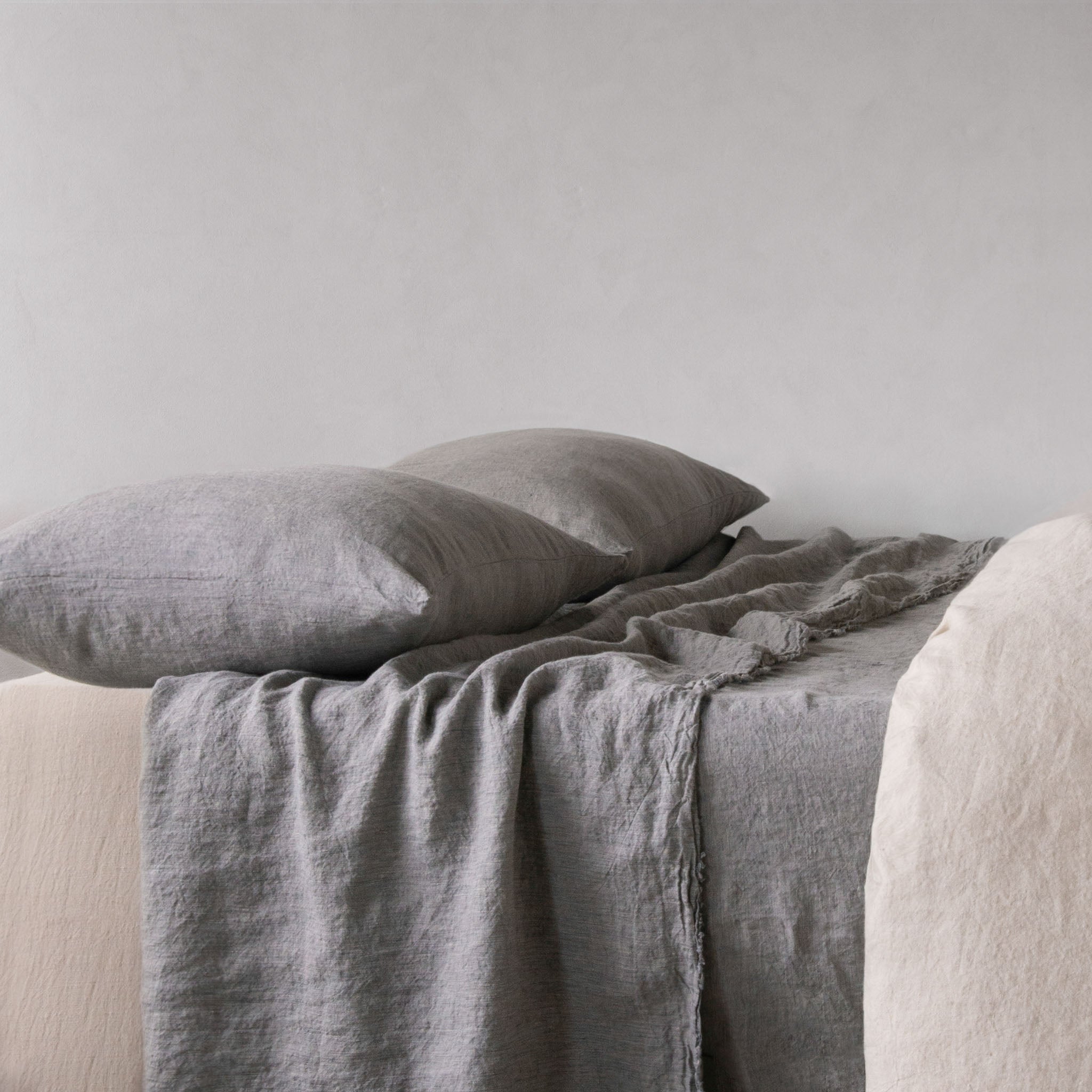 Basix Linen Pillowcase | Mid Grey | Hale Mercantile Co.