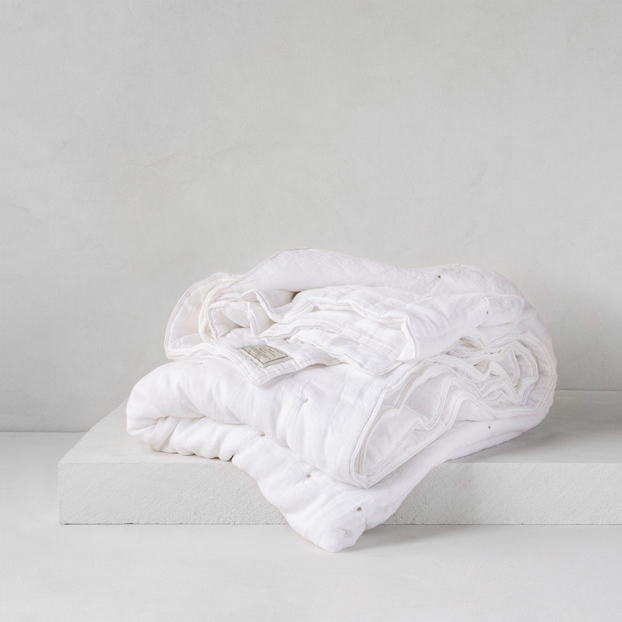 Pure Linen Quilt | Antique White  | Hale Mercantile Co.