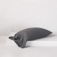 Flocca Long Linen Pillowcase - Tempest