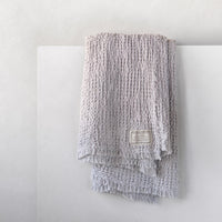 Flocca Linen Blanket - Fog