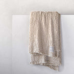 Flocca Linen Blanket - Sable