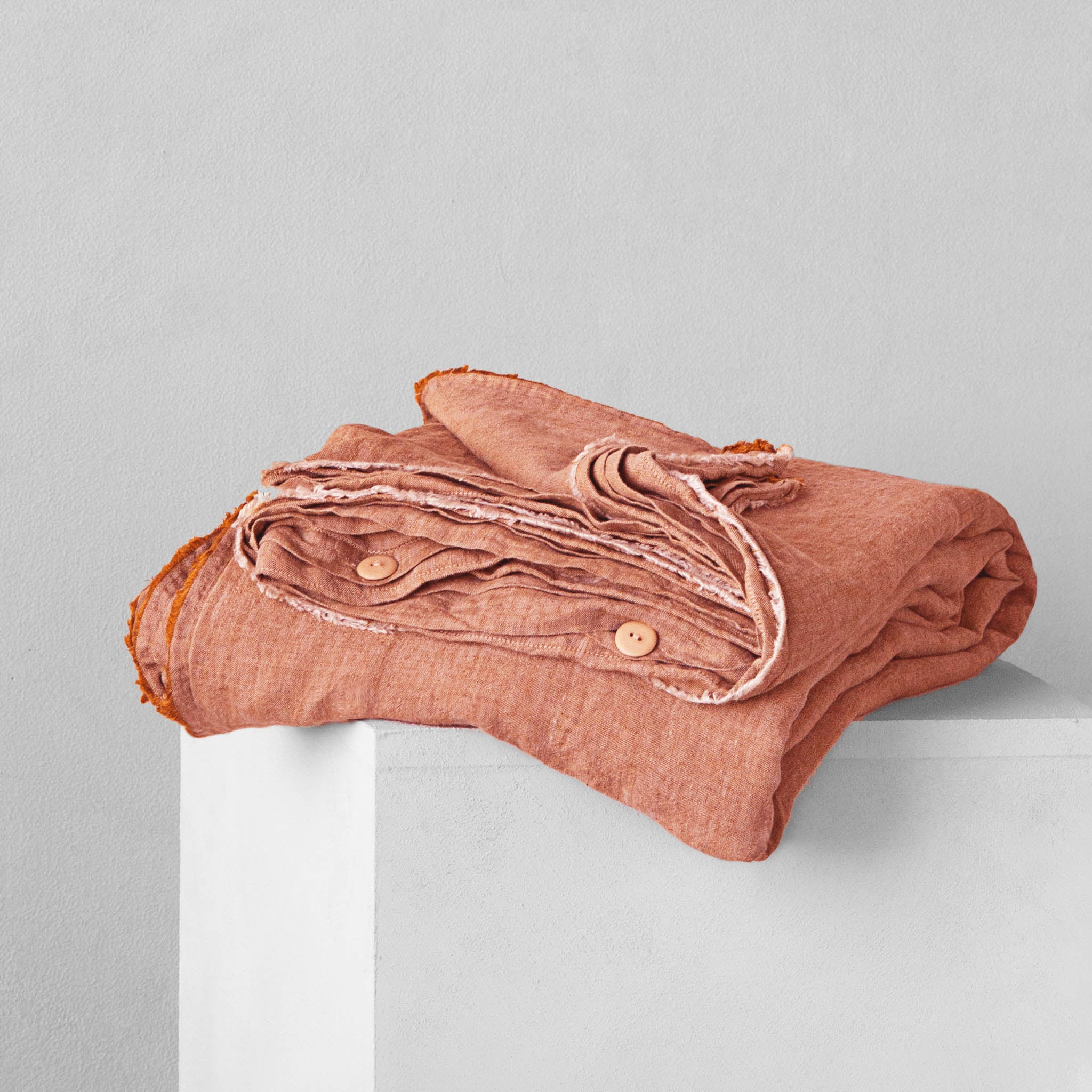 Linen Duvet Cover | Burnt Orange | Hale Mercantile Co.