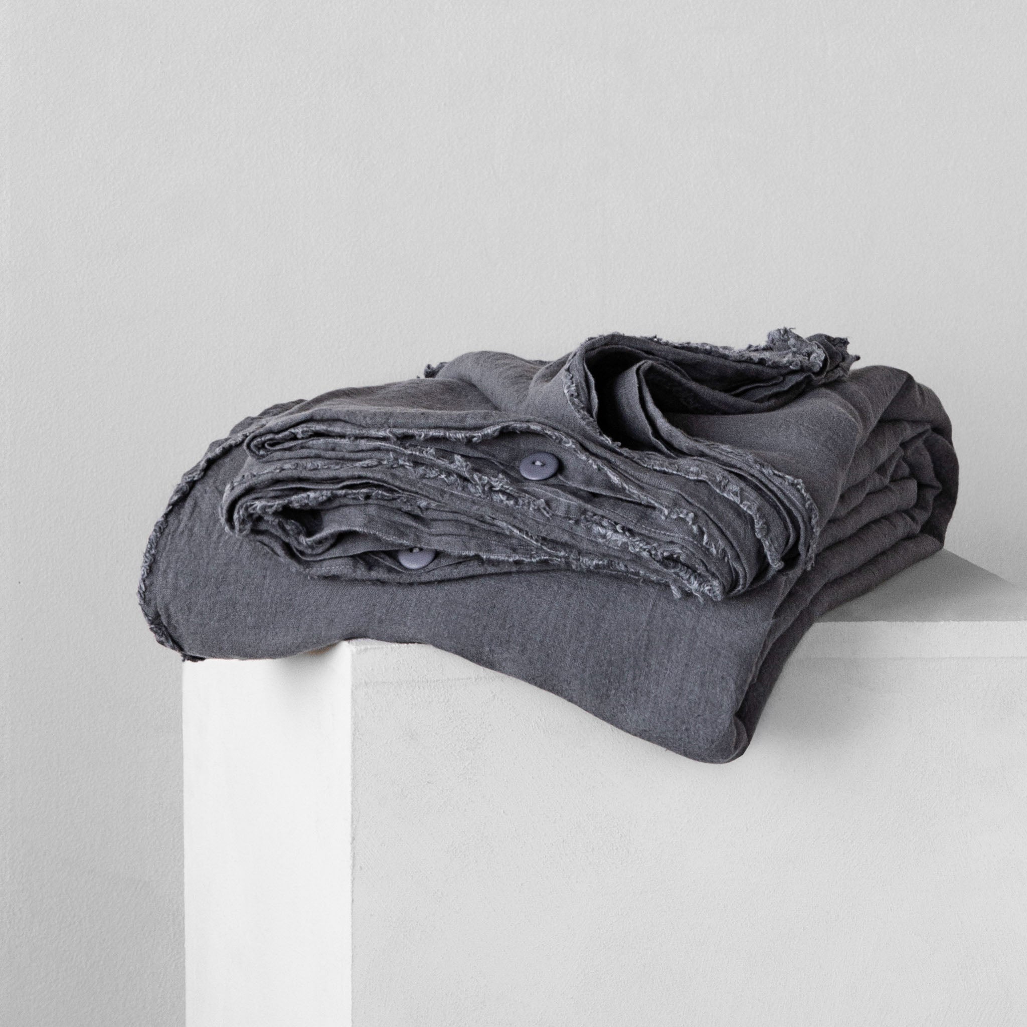 Linen Duvet Cover | Charcoal Grey | Hale Mercantile Co.